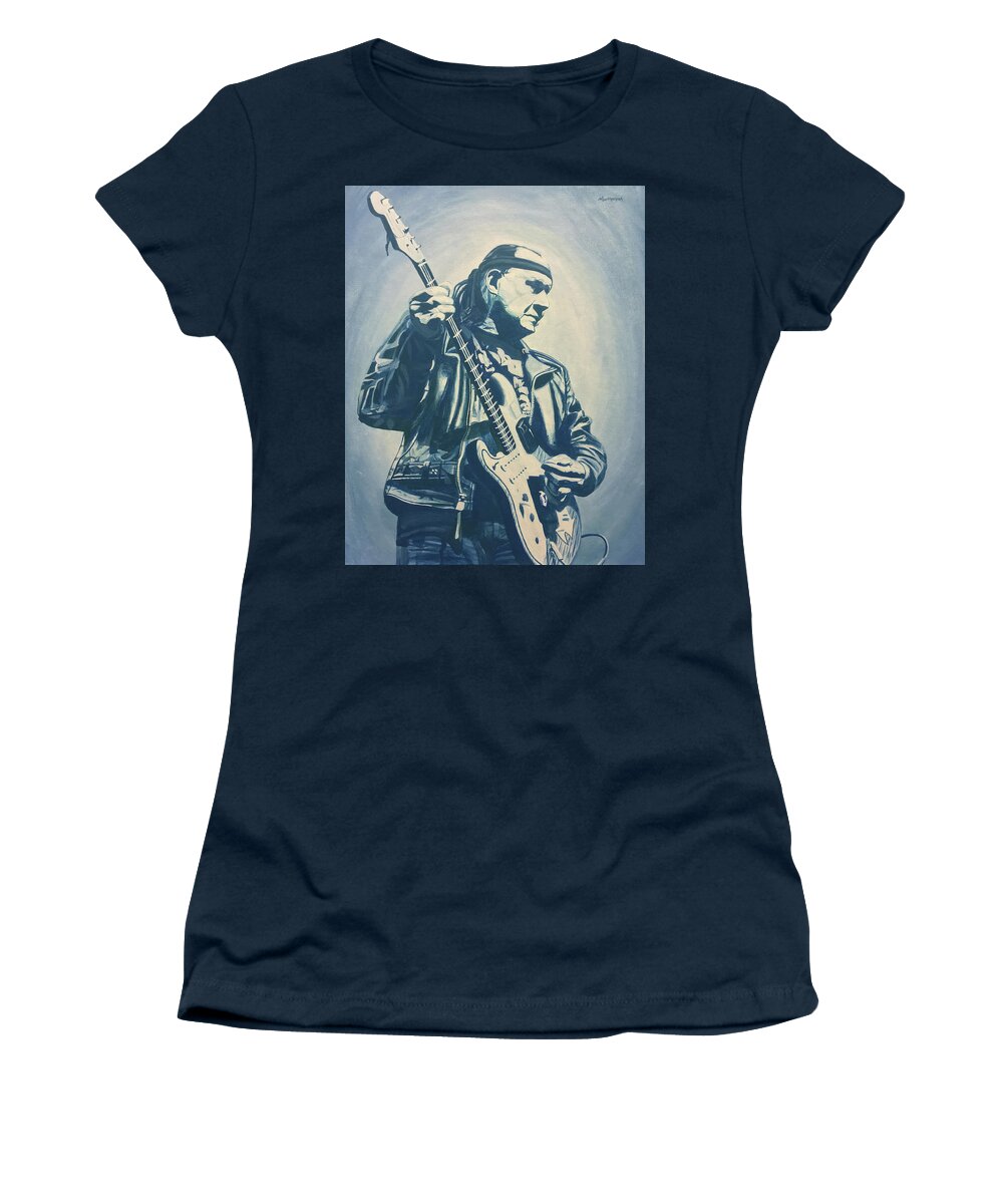 Dick Dale Women's T-Shirt featuring the painting Dick Dale by Michael Morgan