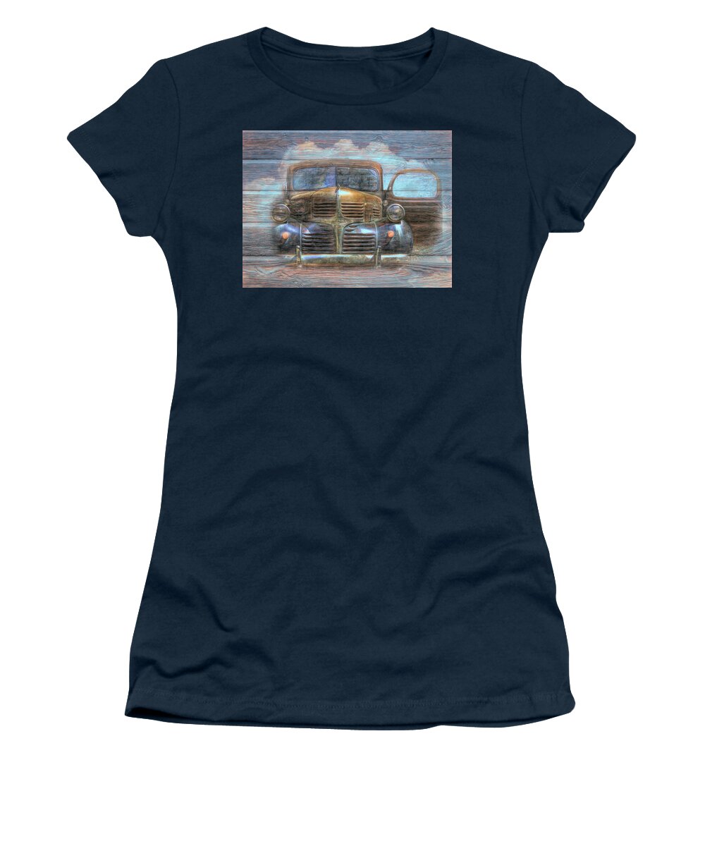 1937 Women's T-Shirt featuring the photograph Dodge Painting by Debra and Dave Vanderlaan