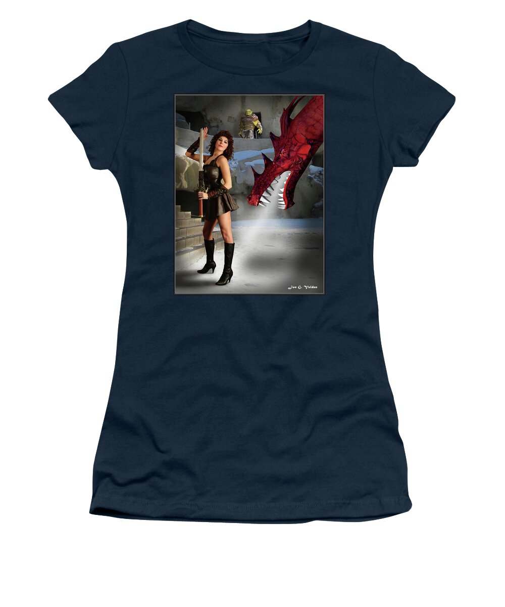 Dragon Women's T-Shirt featuring the photograph Dragon Breath by Jon Volden