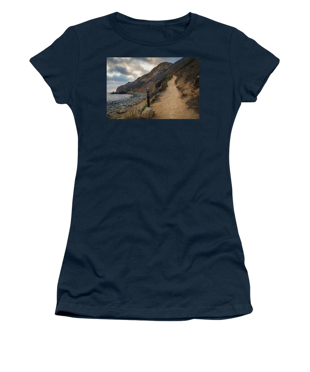 Beach Women's T-Shirt featuring the photograph Dramatic Tovemore Trail by Andy Konieczny