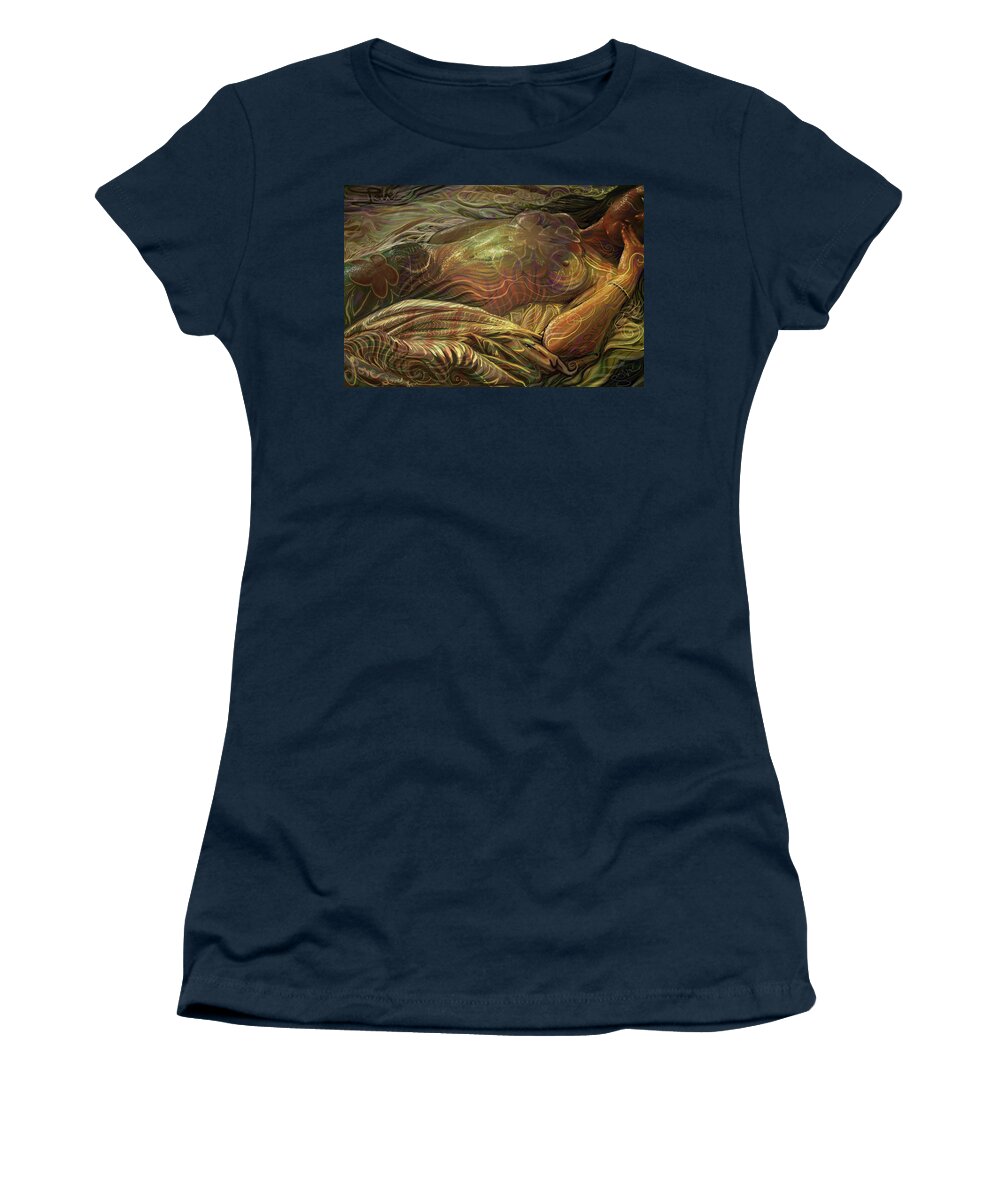 Digital Art Women's T-Shirt featuring the painting Earth Evening by Jeremy Robinson