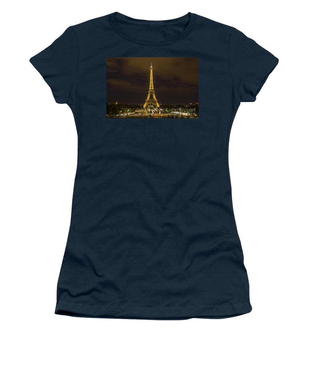 Sea Women's T-Shirt featuring the digital art Eiffel Tower 1 by Michael Graham