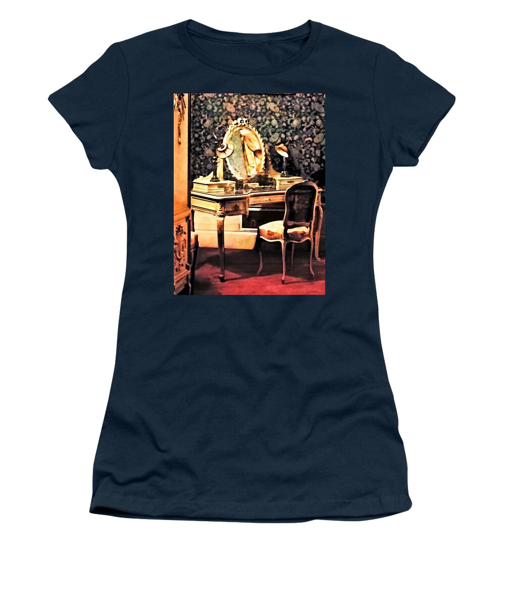 Bedroom Women's T-Shirt featuring the photograph Elegant Victorian Bedroom by Susan Savad