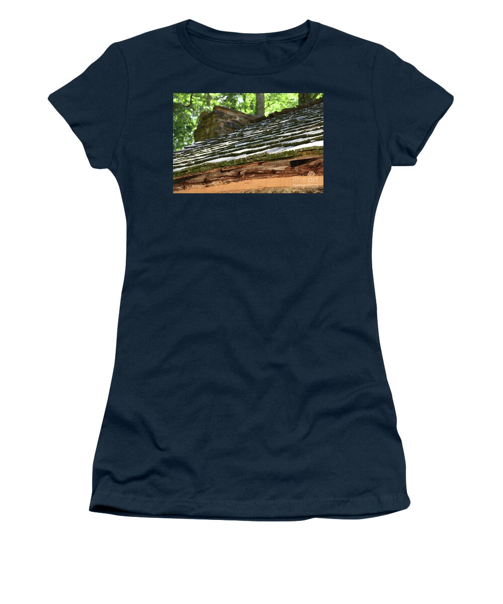 Cades Cove Women's T-Shirt featuring the photograph Elijah Oliver Place 11 by Phil Perkins