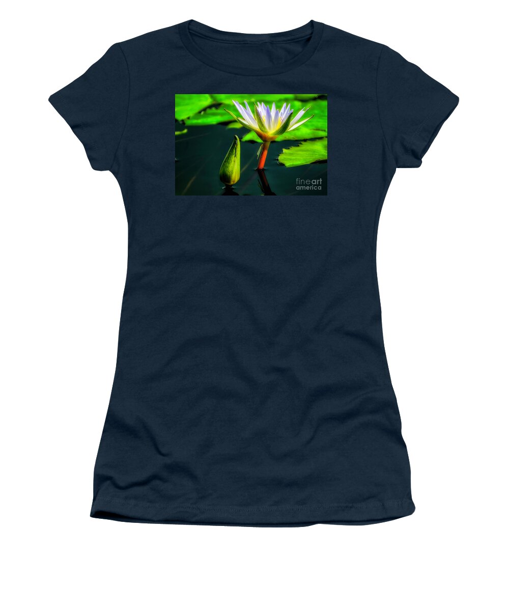 Aquatic Plant Women's T-Shirt featuring the photograph Emergent by Bill Frische