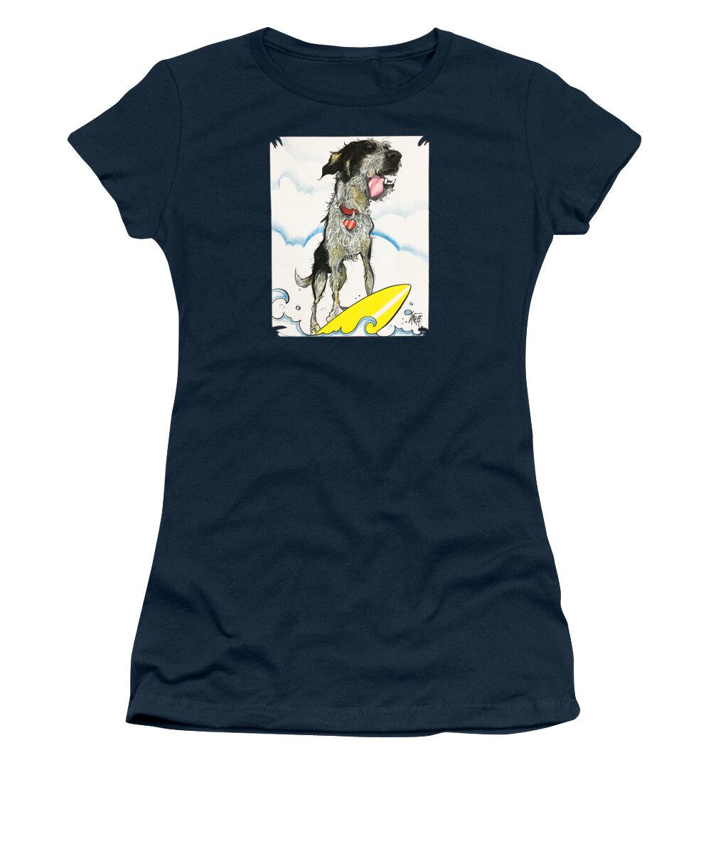 Engels 2639 Women's T-Shirt featuring the drawing Engels 2639 by John LaFree