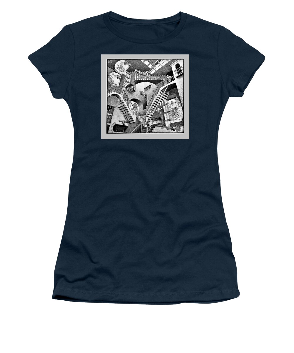 Maurits Cornelis Escher Women's T-Shirt featuring the photograph Escher 131 by Rob Hans