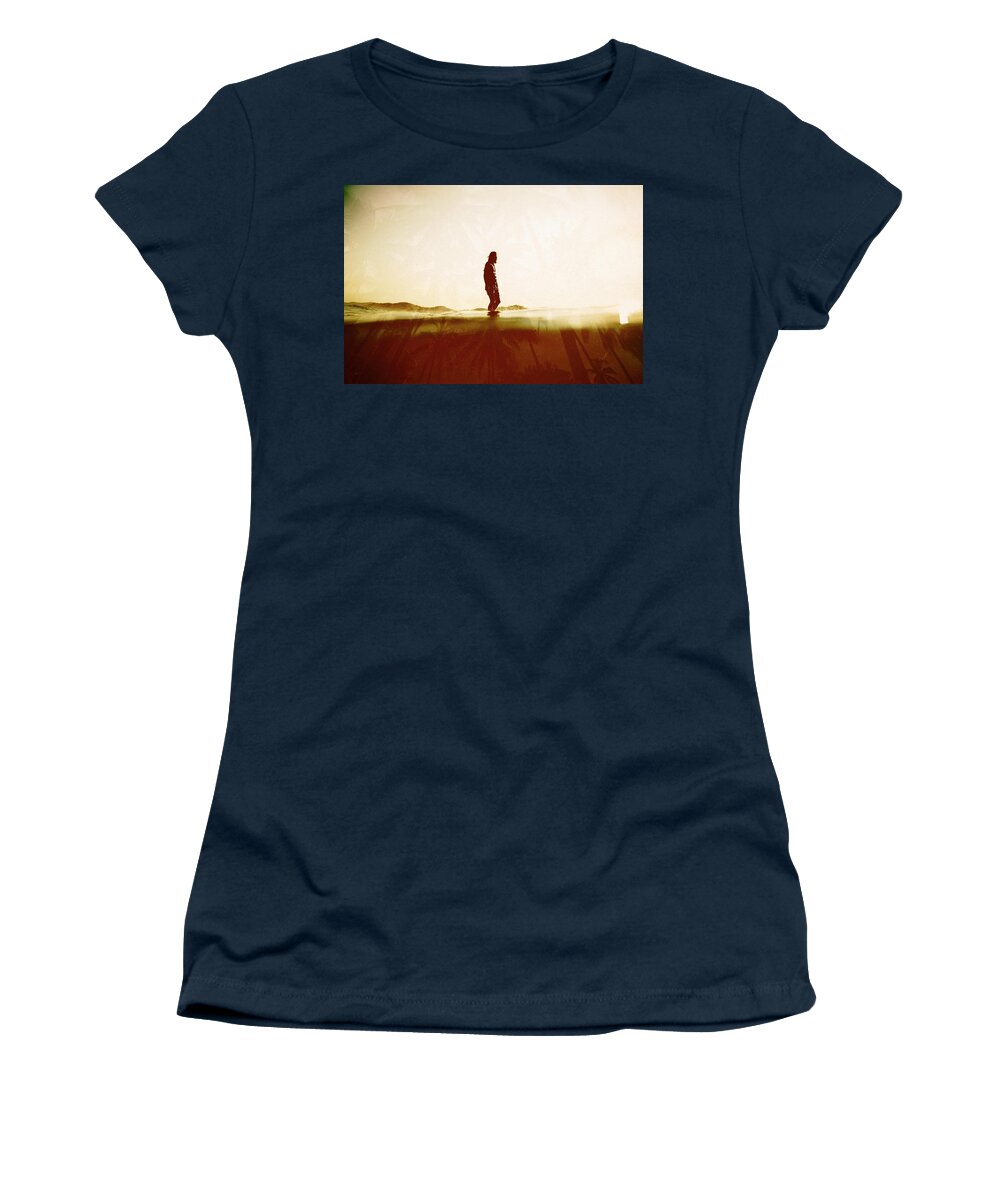 Surfing Women's T-Shirt featuring the photograph Face The Sun 2 by Nik West