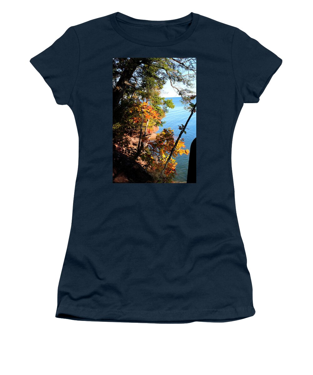 Lake Women's T-Shirt featuring the photograph Fall in Lake Country by John Olson