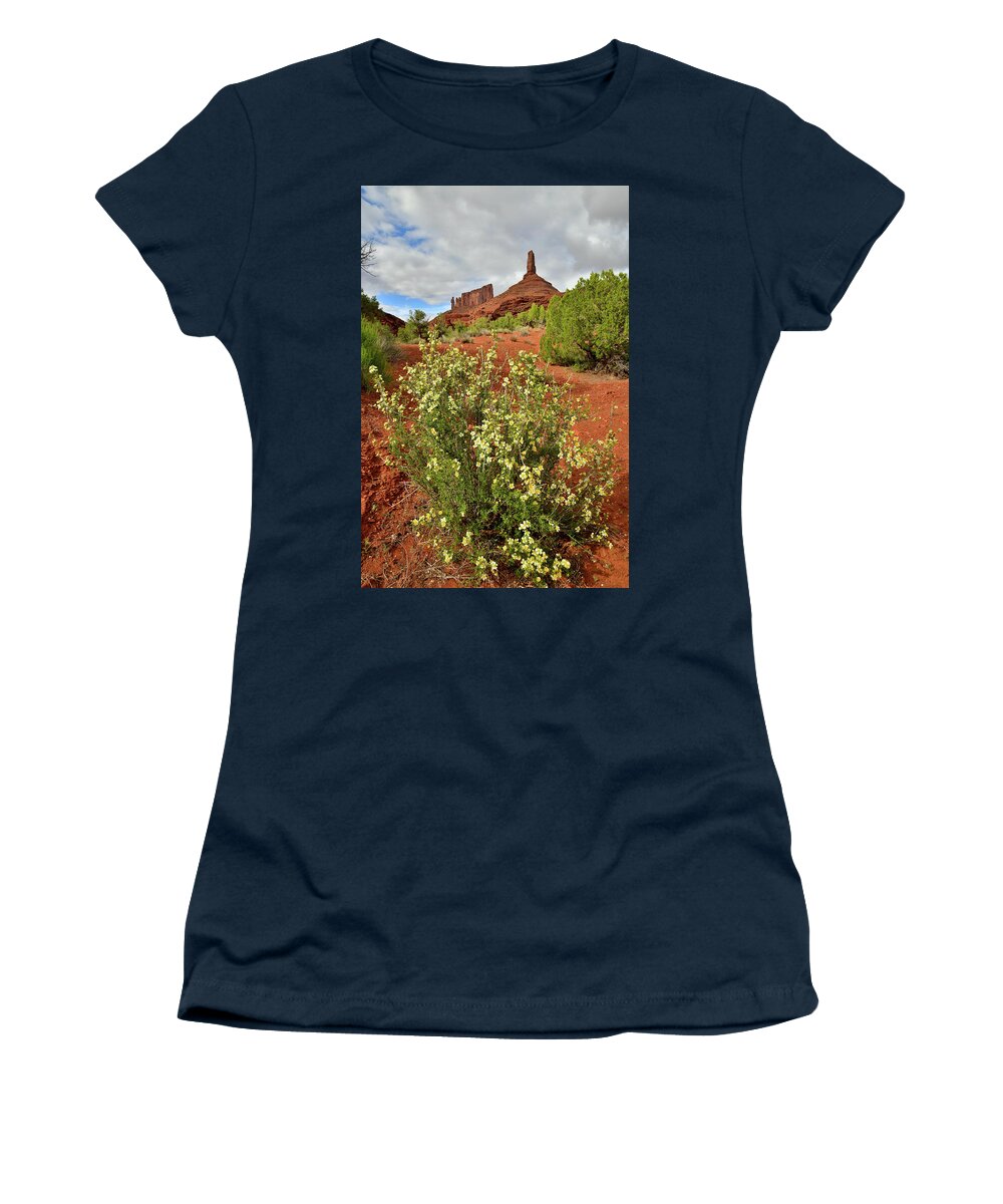 Castle Valley Women's T-Shirt featuring the photograph Famous Buttes of Castle Valley by Ray Mathis