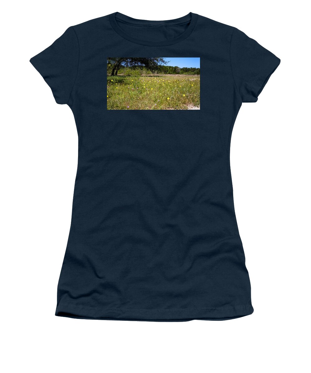 Wildflowers Women's T-Shirt featuring the photograph Field of Hopes by Ivars Vilums