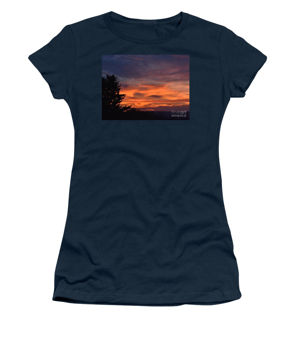 Sky Women's T-Shirt featuring the photograph Flying High by Christina Verdgeline