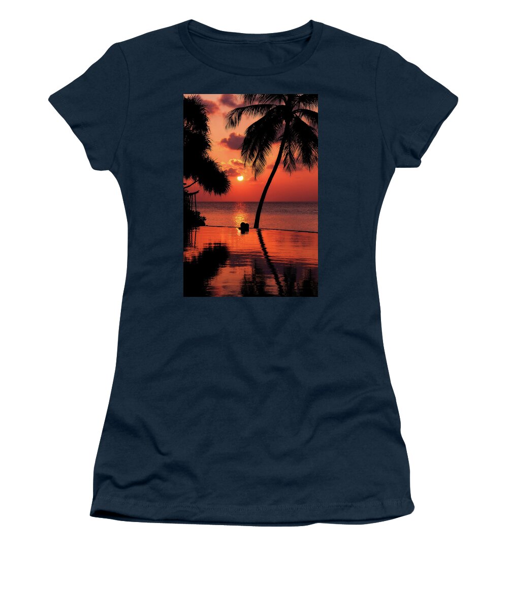 Jenny Rainbow Fine Art Photography Women's T-Shirt featuring the photograph For YOU. Dream Coming True I. Maldives by Jenny Rainbow