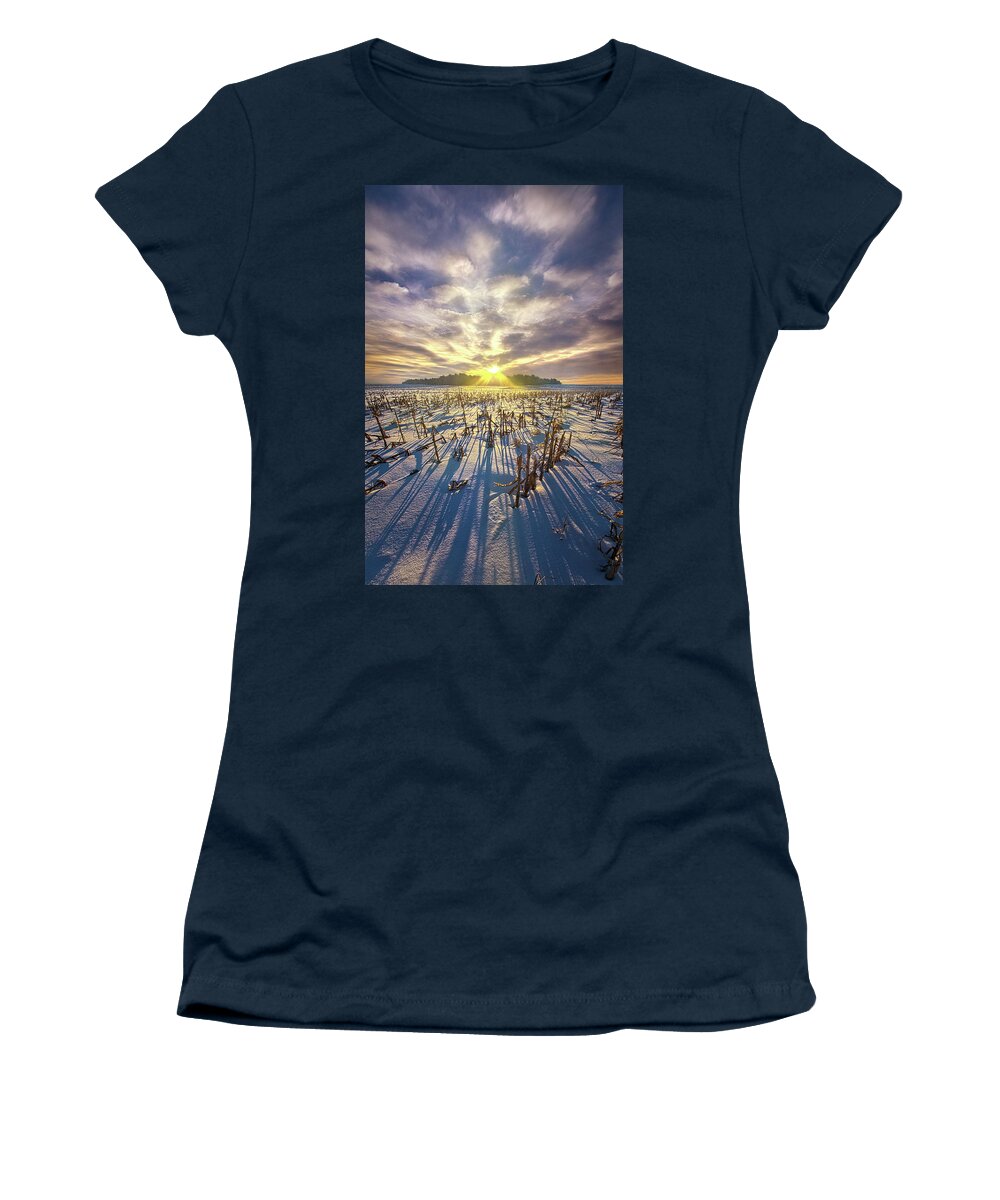 Life Women's T-Shirt featuring the photograph Frozen Moments by Phil Koch