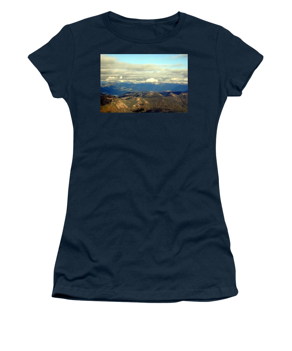 Glacier Women's T-Shirt featuring the photograph Glacier National Park by Vallee Johnson