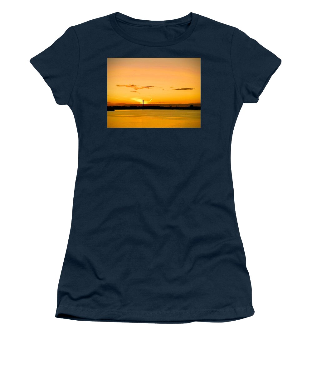 Clouds Women's T-Shirt featuring the photograph Golden september by Rosita Larsson
