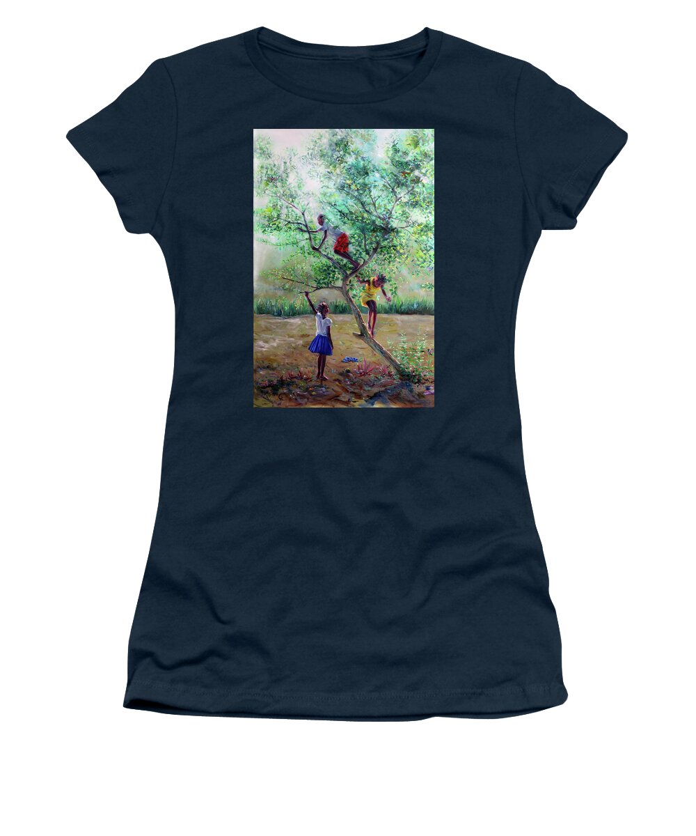 Guava Tree Women's T-Shirt featuring the painting Guava Tree by Jonathan Gladding