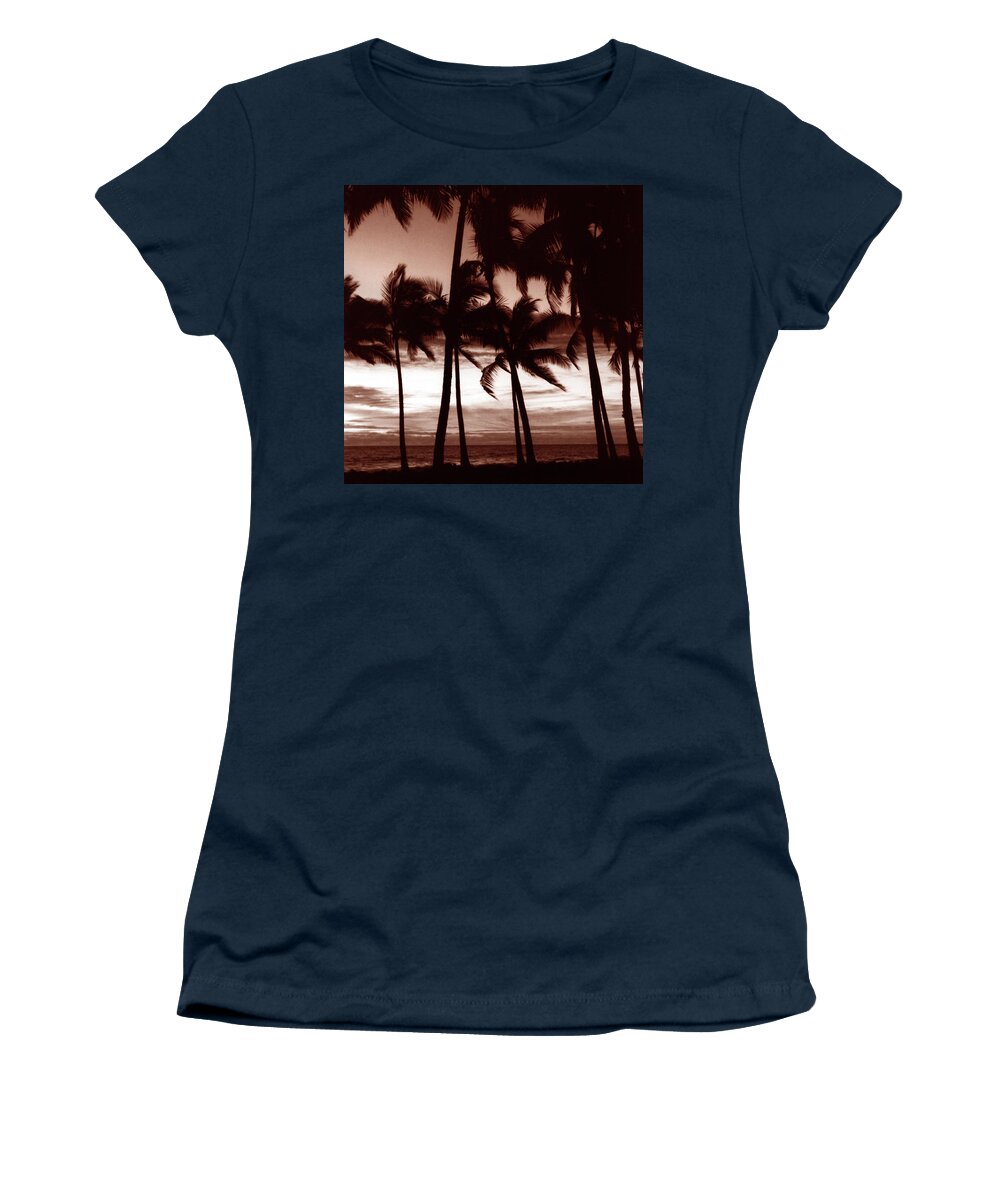 Hawaiian Women's T-Shirt featuring the photograph Hawaiian Sunset by Marilyn Hunt