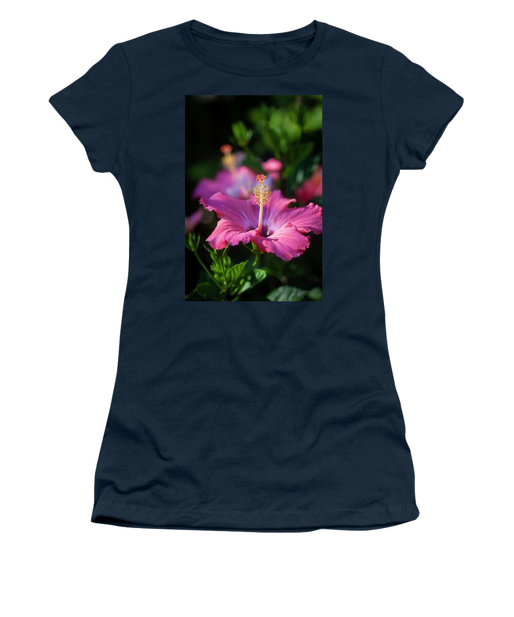 Nature Women's T-Shirt featuring the photograph Hibiscus Painted Lady 111 by Rich Franco