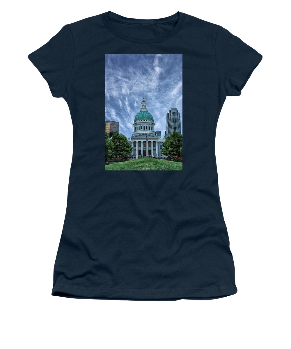 St. Louis Missouri Women's T-Shirt featuring the photograph Historic Courthouse by Robert Hebert