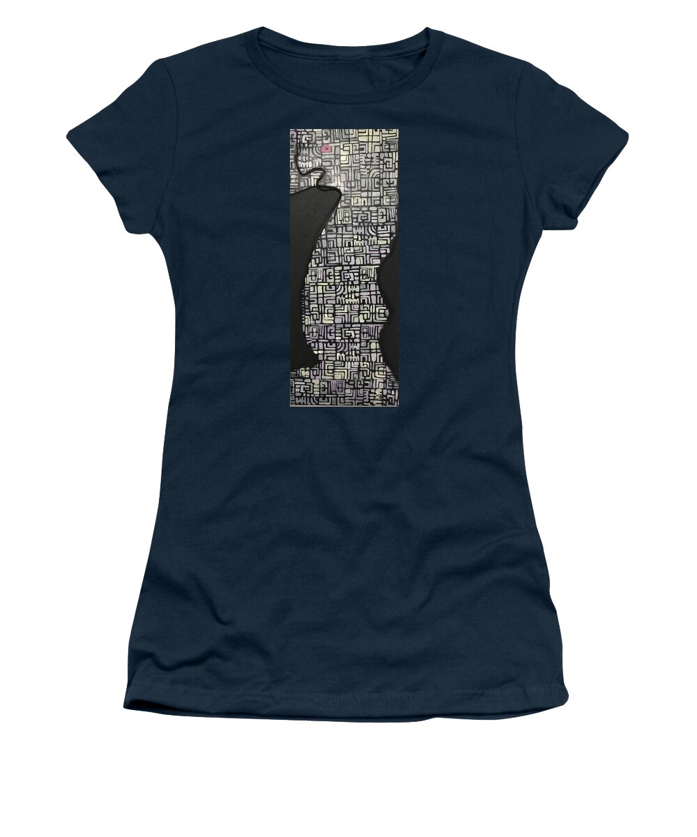 Expressionism Women's T-Shirt featuring the mixed media House of a soul by Hila Abada