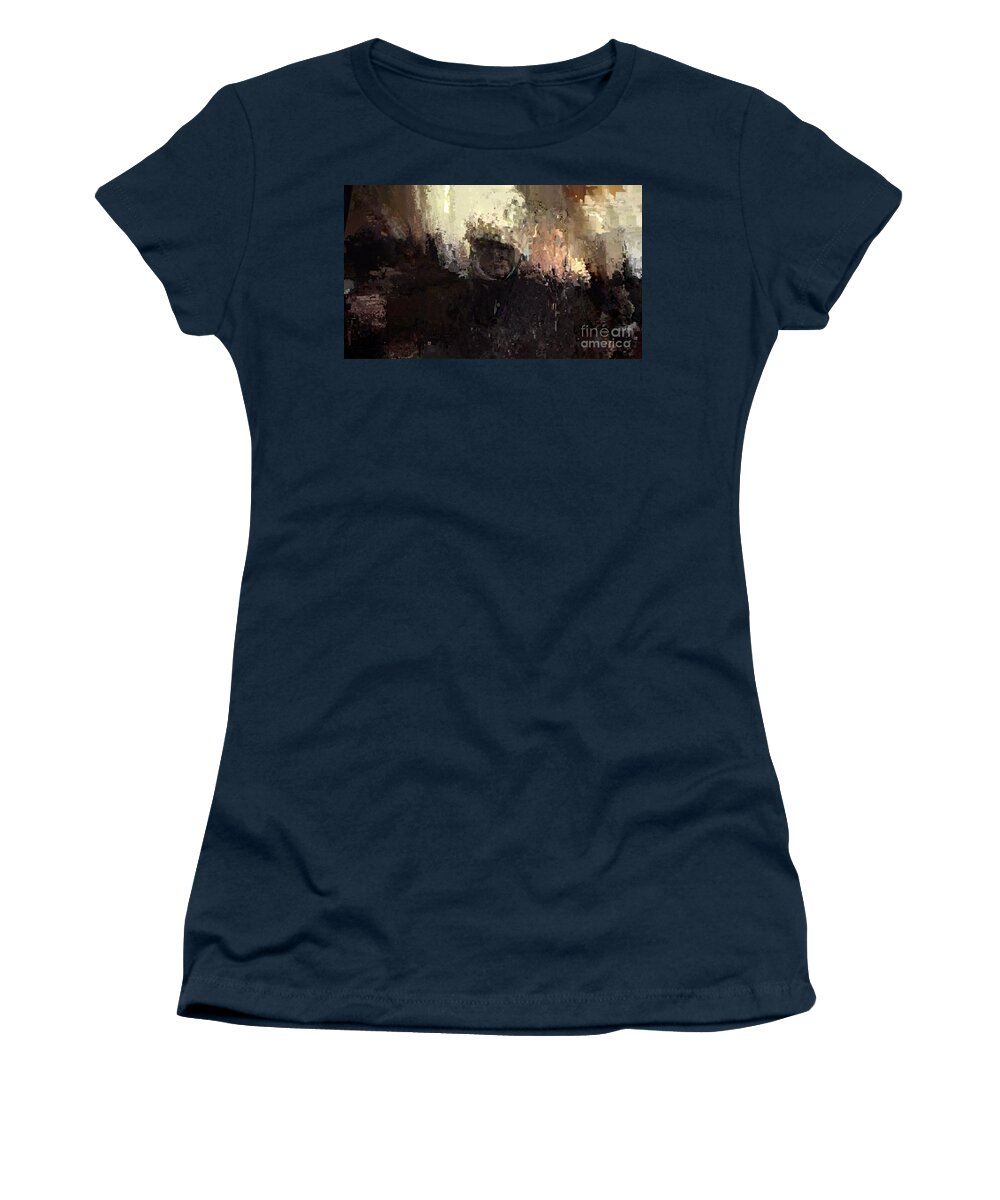 Assembly Women's T-Shirt featuring the painting In Becaming by Archangelus Gallery