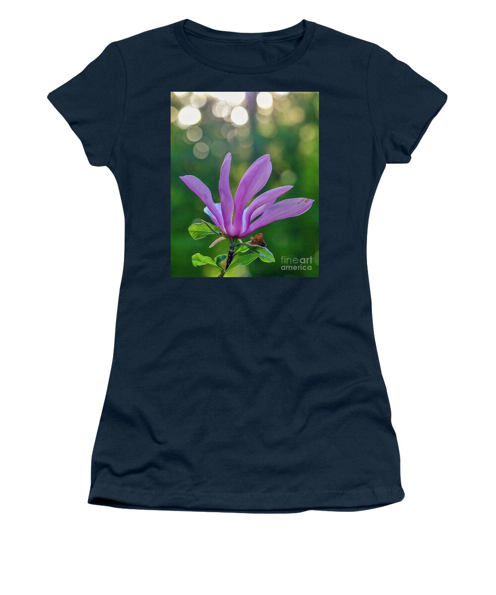 Flower Women's T-Shirt featuring the photograph In the Spotlight by Susan Rydberg