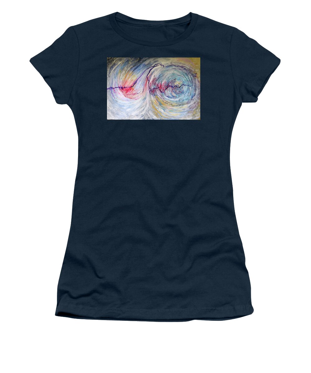 Galaxy Women's T-Shirt featuring the painting Infinity's Path by Toni Willey