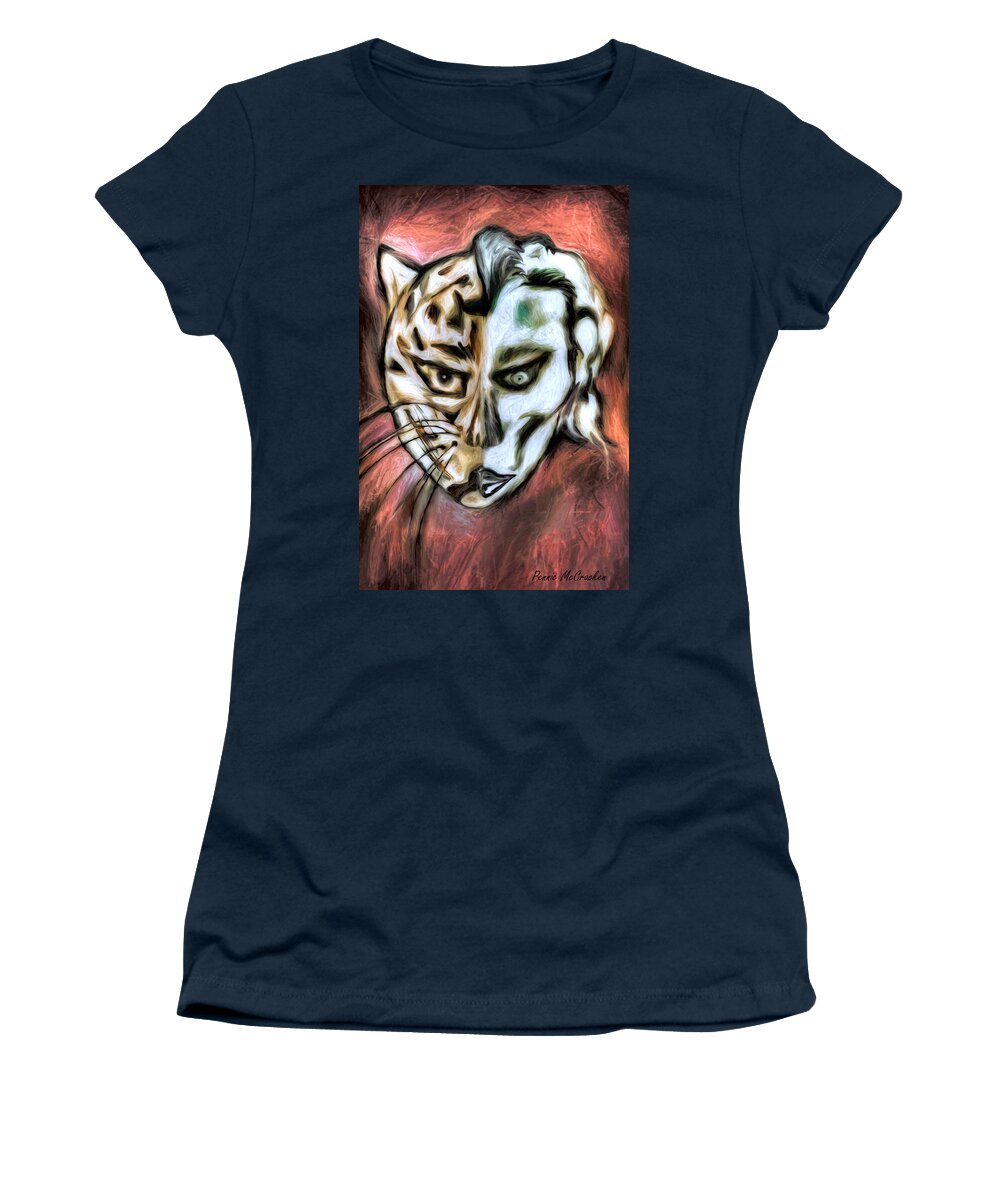 Animal Women's T-Shirt featuring the painting Jag Man by Pennie McCracken