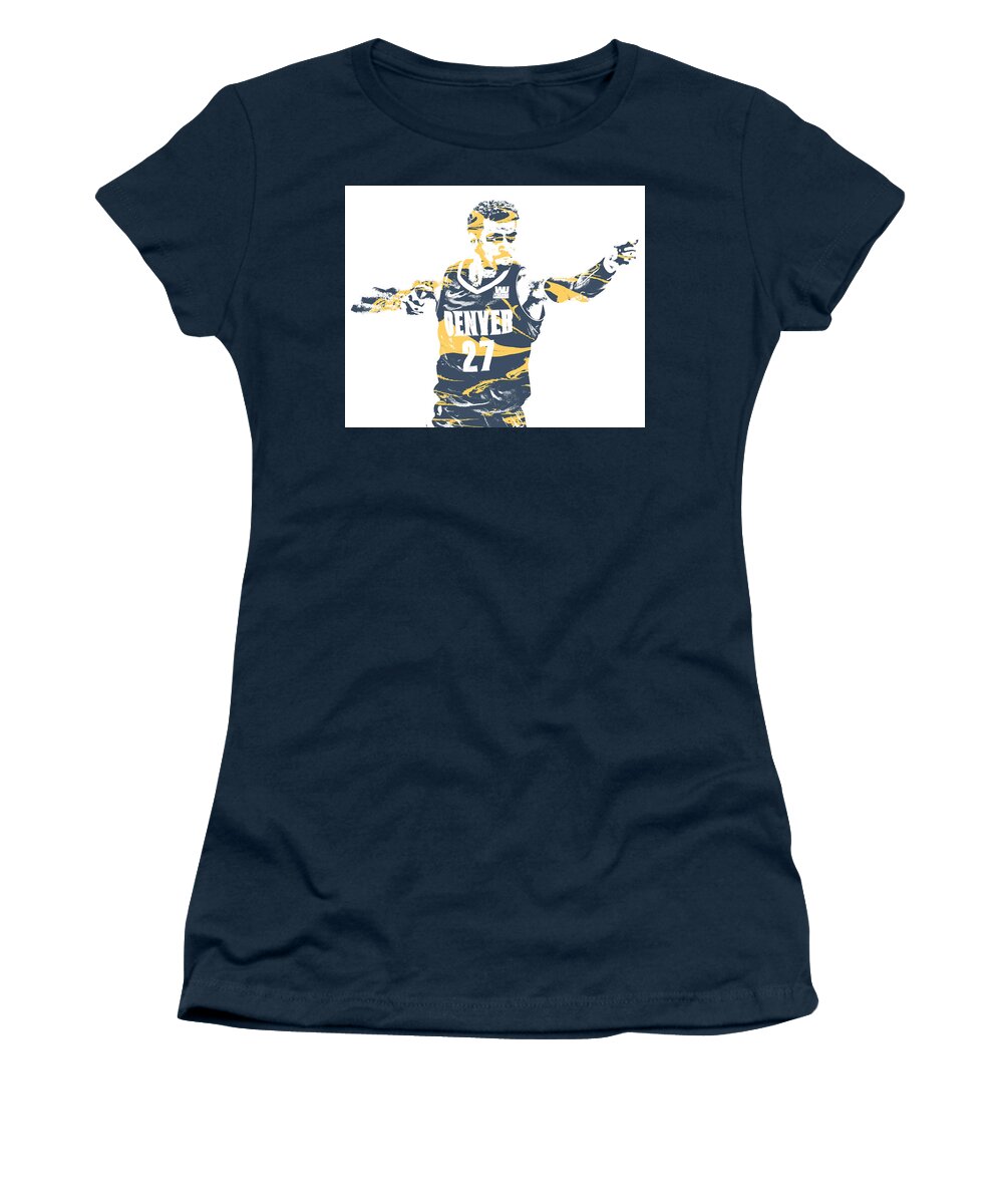 Denver Nuggets Retro Shirt T-Shirt by Joe Hamilton - Fine Art America