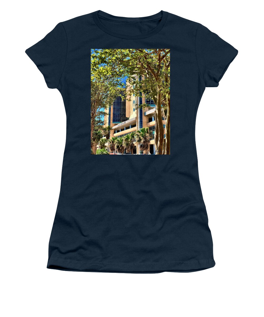 Hospital Women's T-Shirt featuring the photograph Jennie Sealy in the Spring by GW Mireles