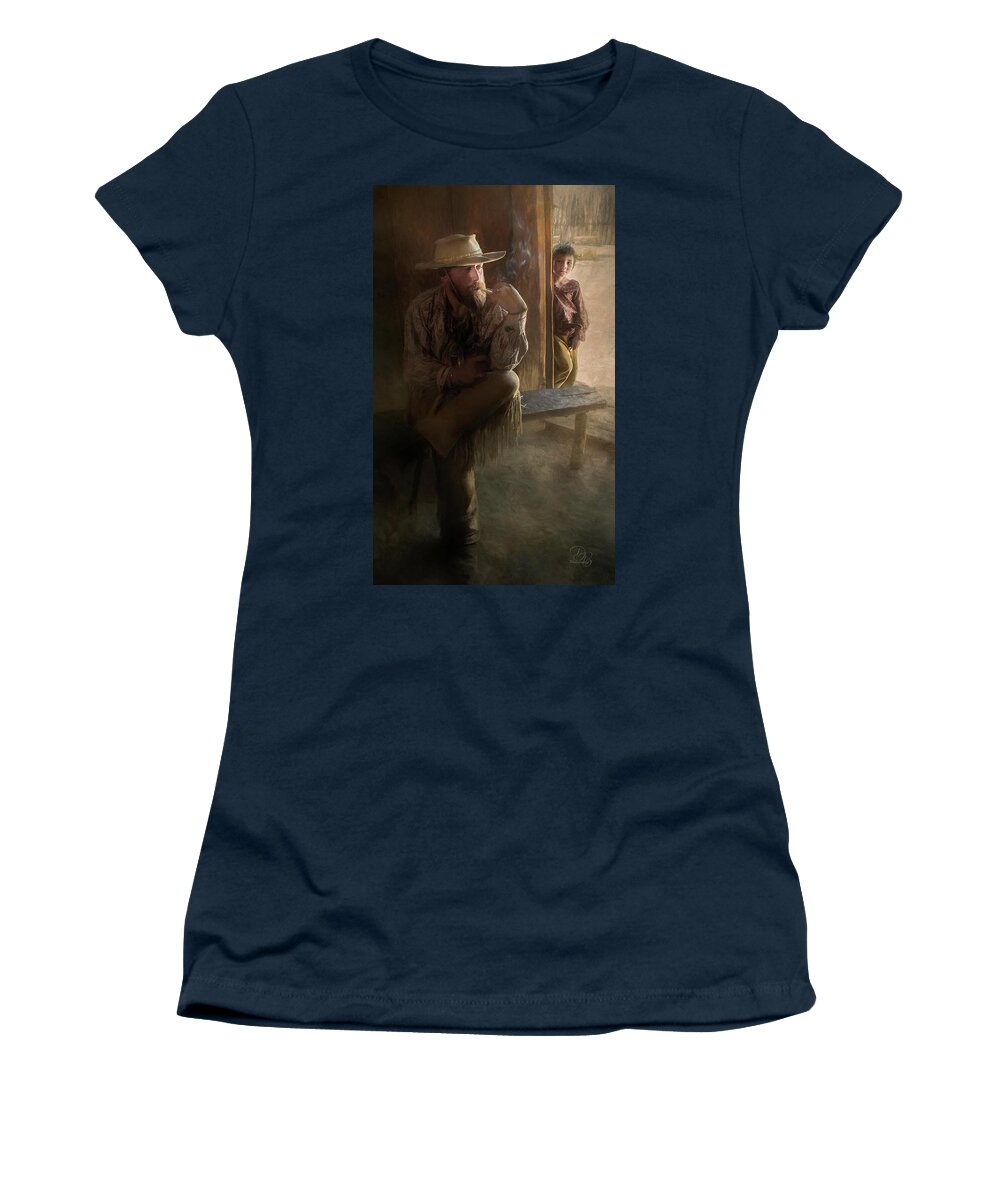 Colorado Women's T-Shirt featuring the photograph Jesse and Hank by Debra Boucher