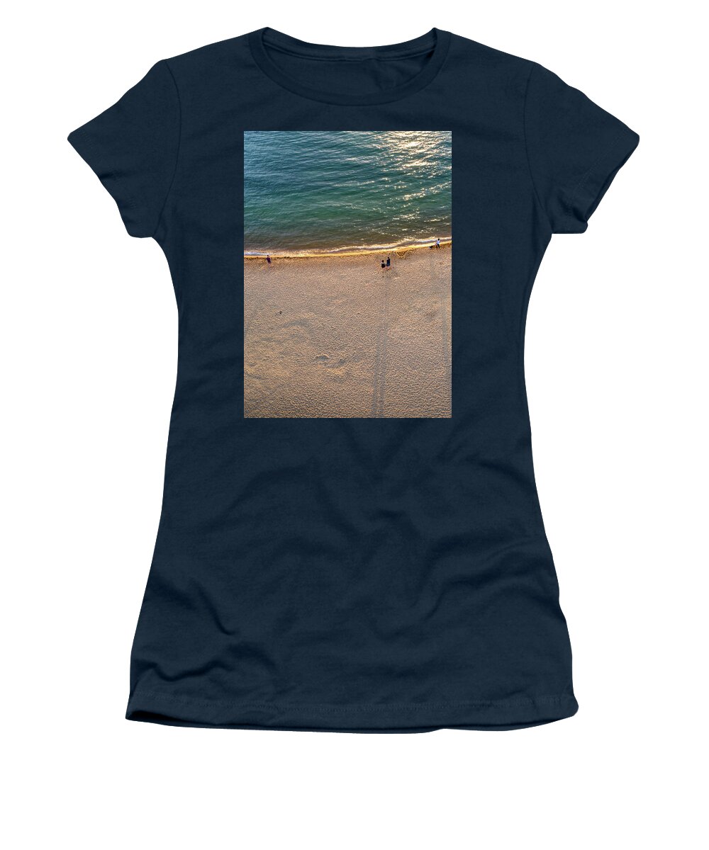 Lake Tahoe Women's T-Shirt featuring the photograph Lakeside Beach Lake Tahoe Califnoria by Anthony Giammarino
