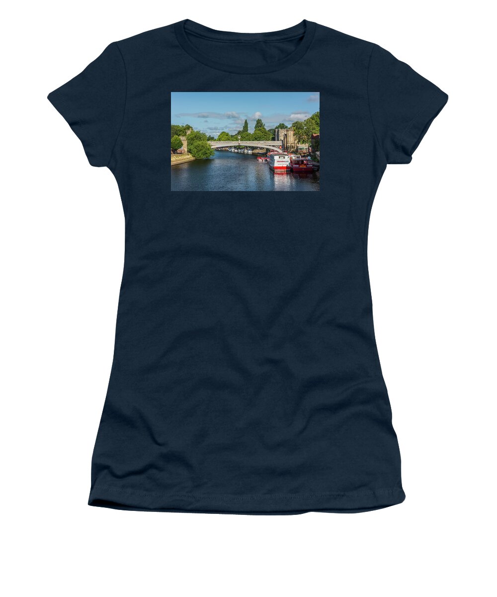 River Ouse Women's T-Shirt featuring the photograph Lendal Bridge, River Ouse, York by David Ross