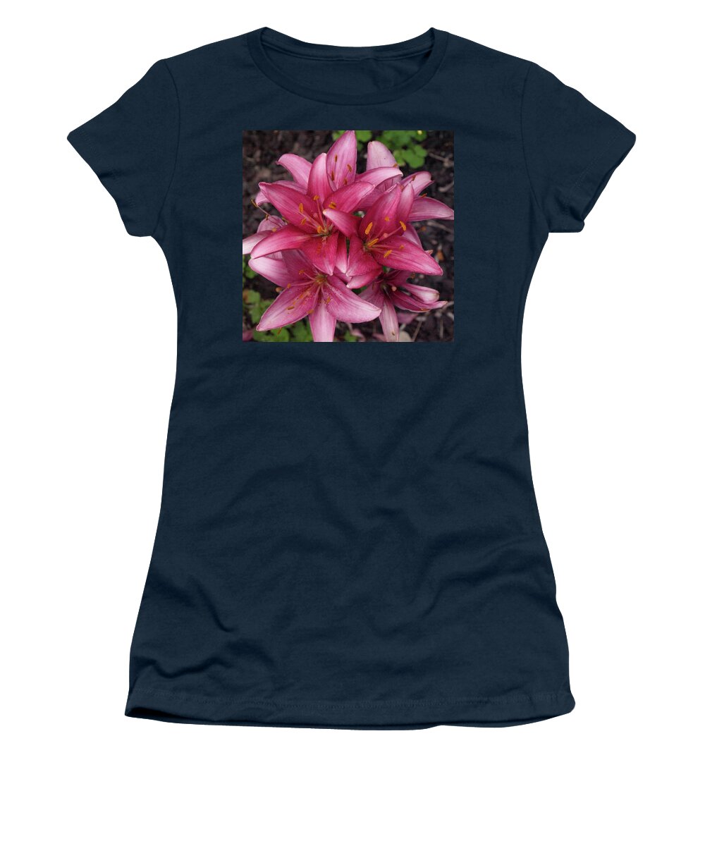 Lily Women's T-Shirt featuring the photograph Lilixplosion 6 by Jeffrey Peterson