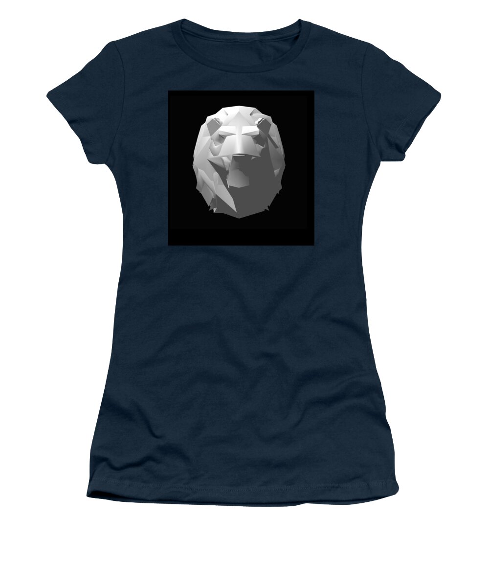 Lion Women's T-Shirt featuring the digital art Lion by Robert Bissett