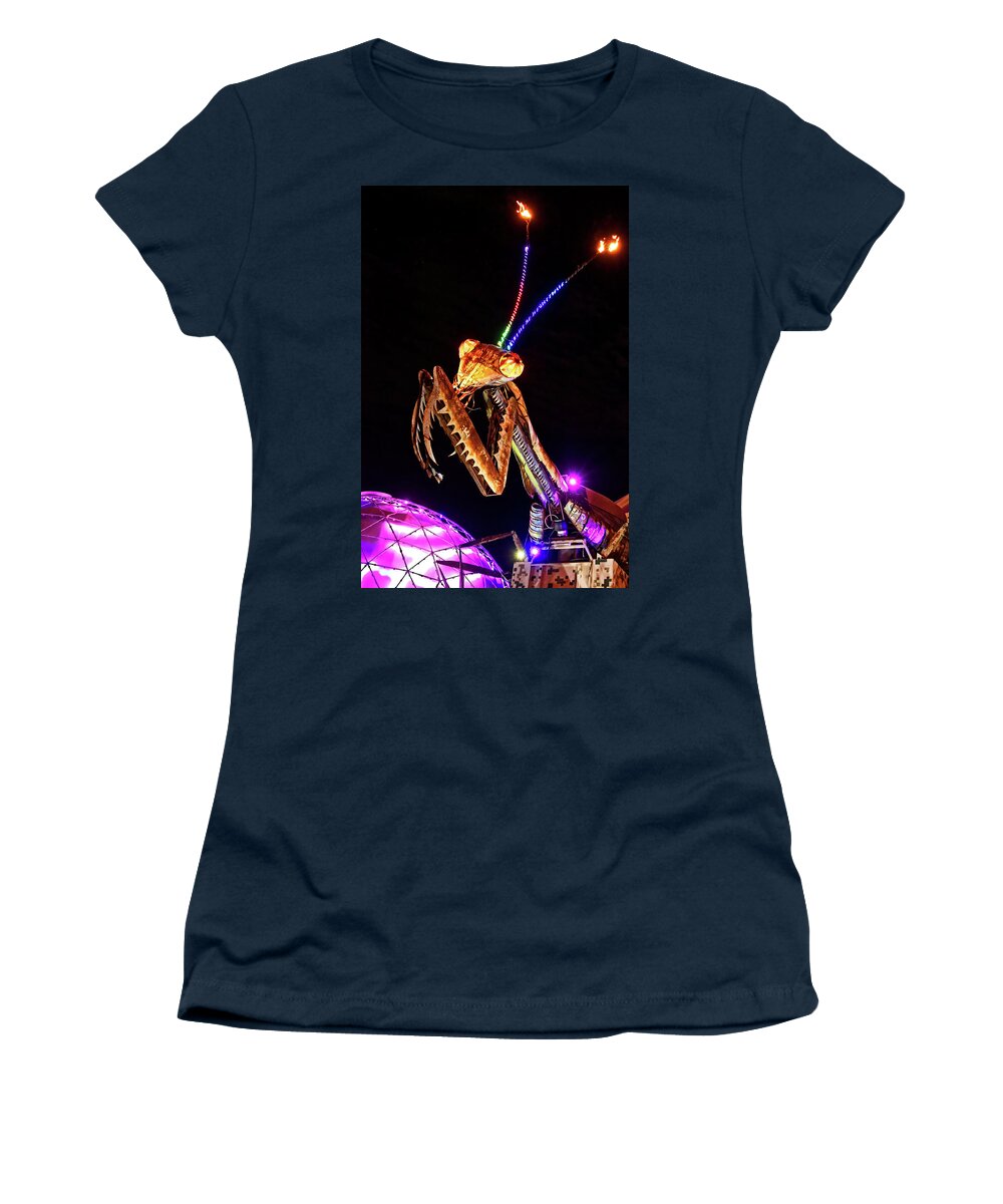Mantis Women's T-Shirt featuring the photograph Mantis by Skip Hunt