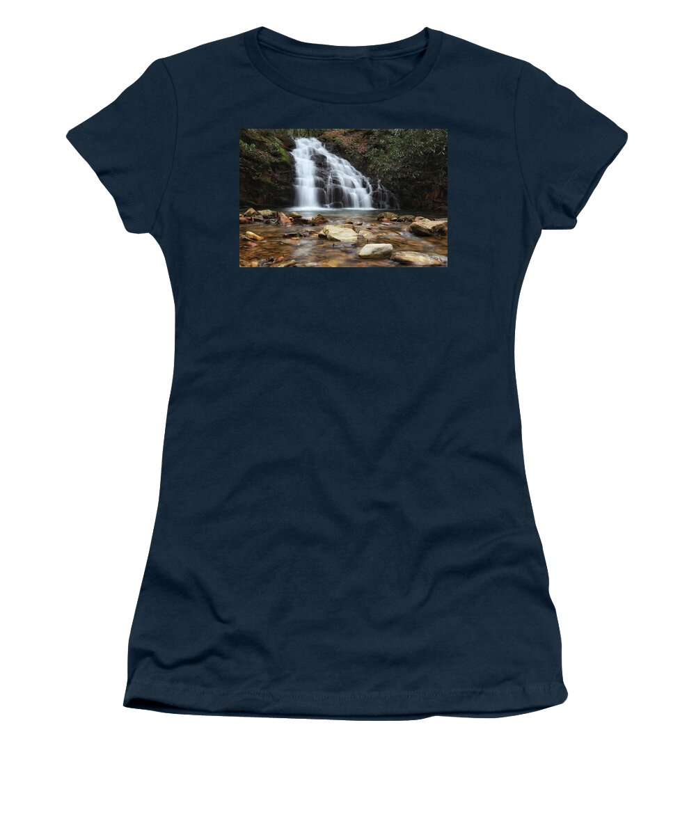 Waterfall Women's T-Shirt featuring the photograph Martin Creek Falls by Chris Berrier