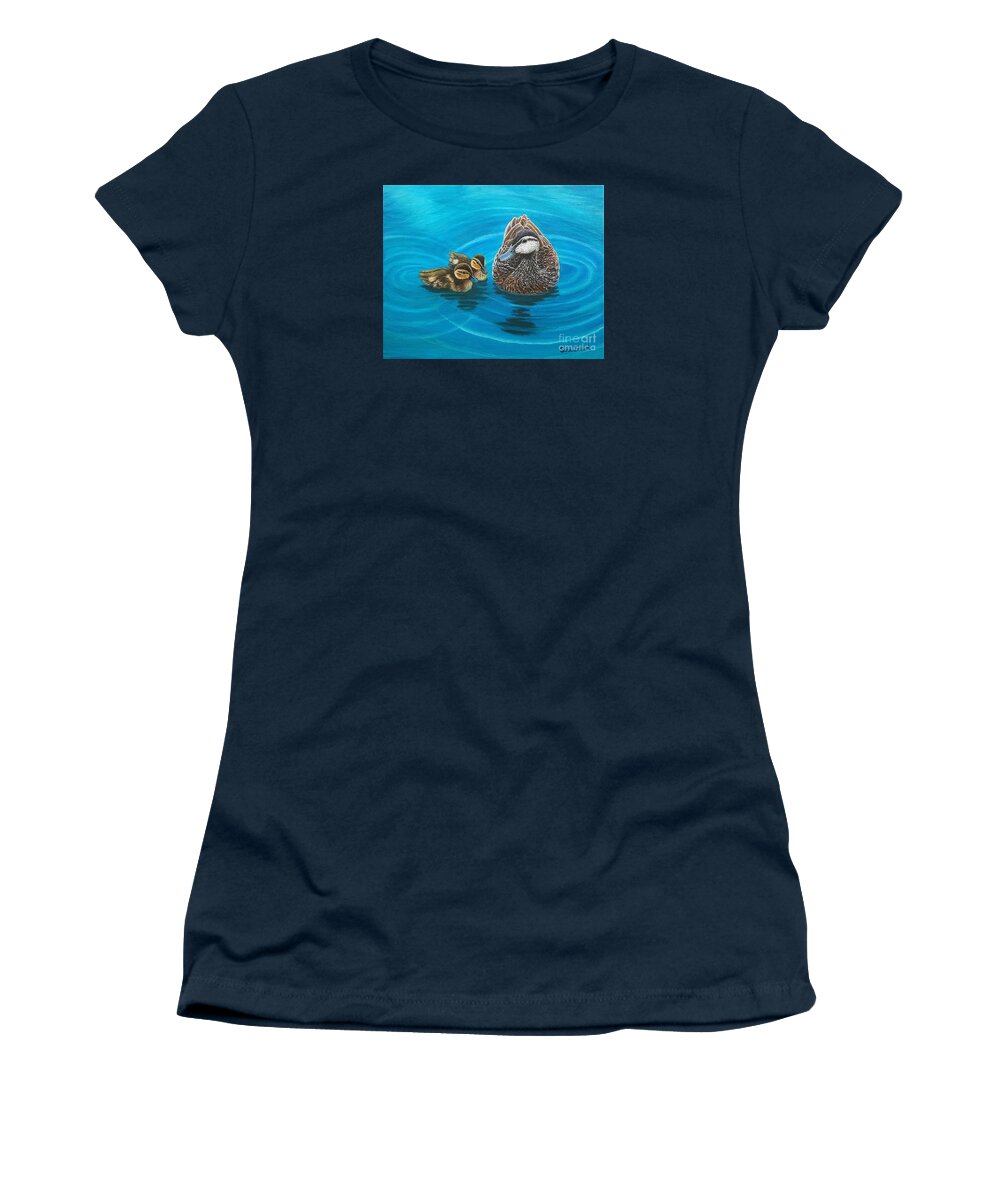 Midday Women's T-Shirt featuring the painting Midday Conversation by Sarah Irland