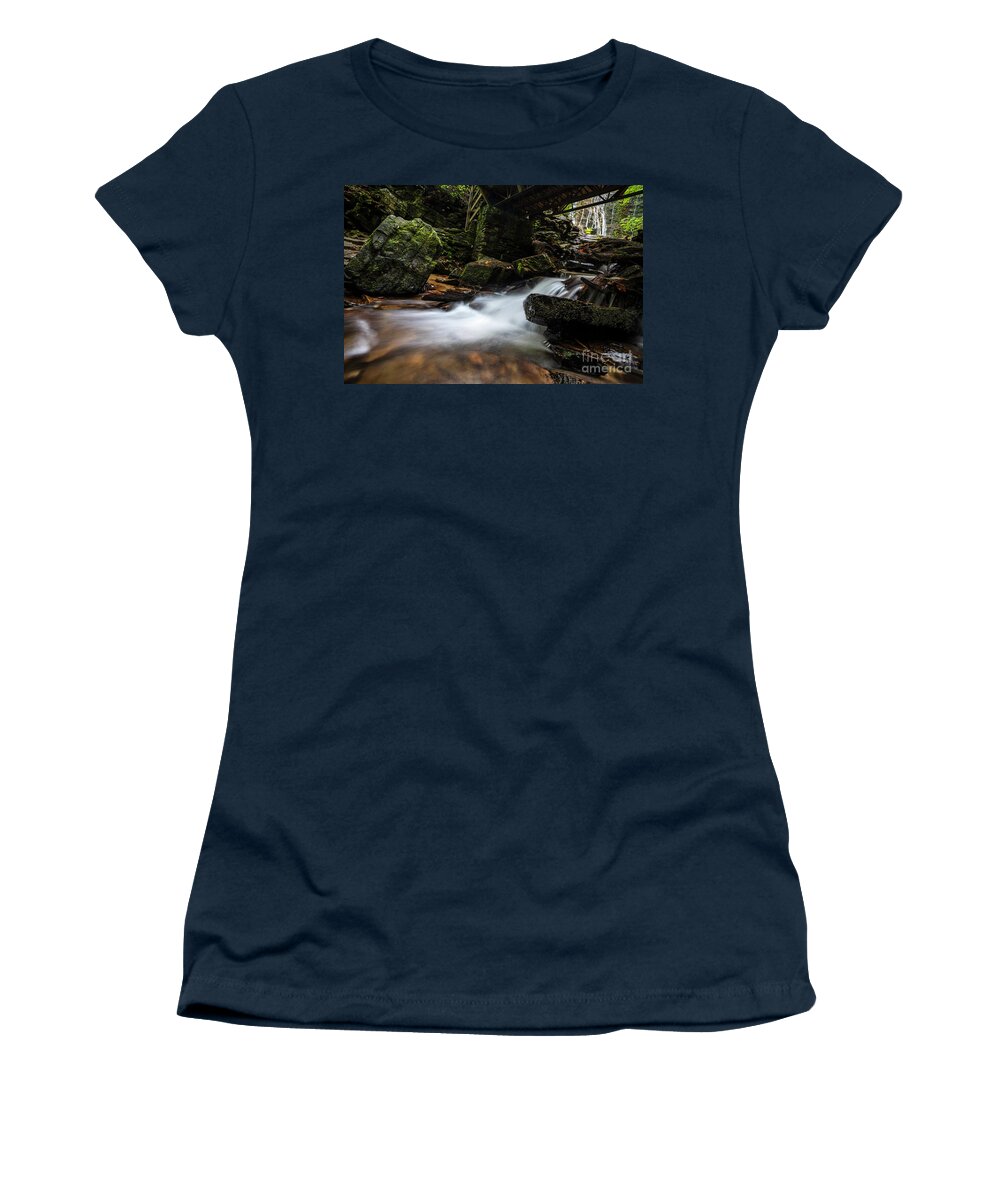 Mingus Women's T-Shirt featuring the photograph Mingus Falls by Bill Frische
