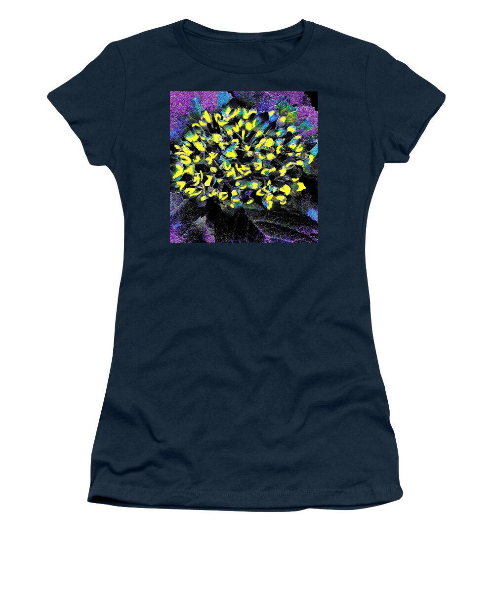 Flowers Women's T-Shirt featuring the digital art Morning Mist by Rod Whyte