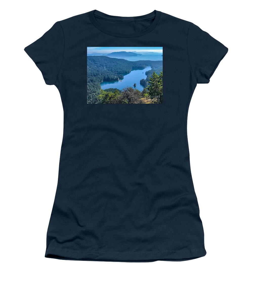 Lakes Women's T-Shirt featuring the photograph Mountain Lake by William Wyckoff