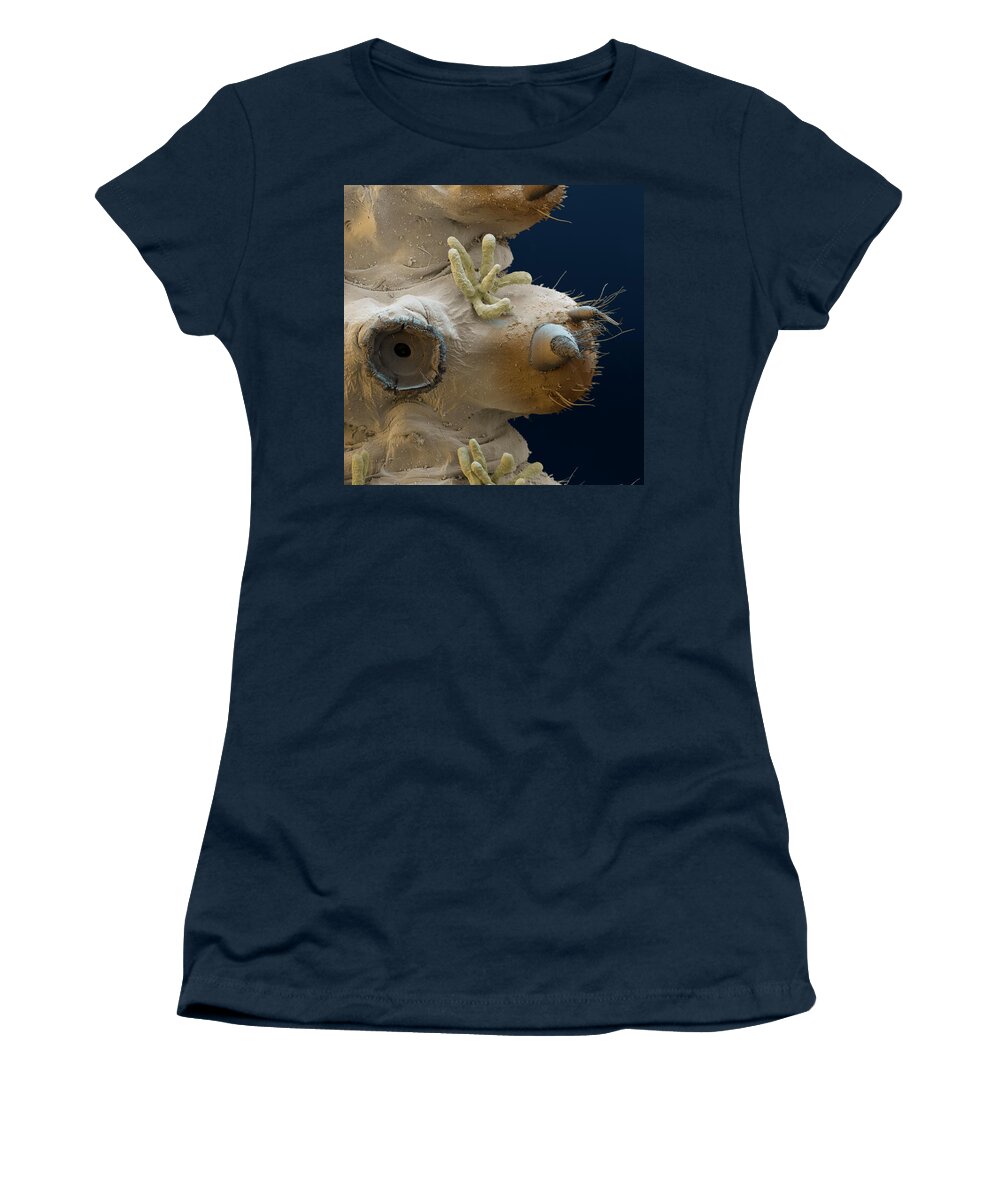 Animal Sem Women's T-Shirt featuring the photograph Net-winged Midge Suction Cup, Sem by Eye Of Science