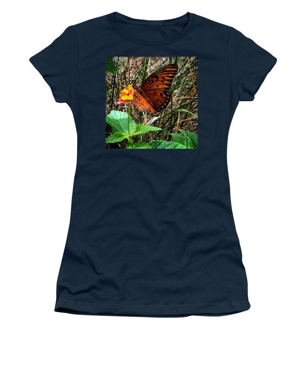 Butterflies Women's T-Shirt featuring the photograph New Life by Elizabeth Harllee