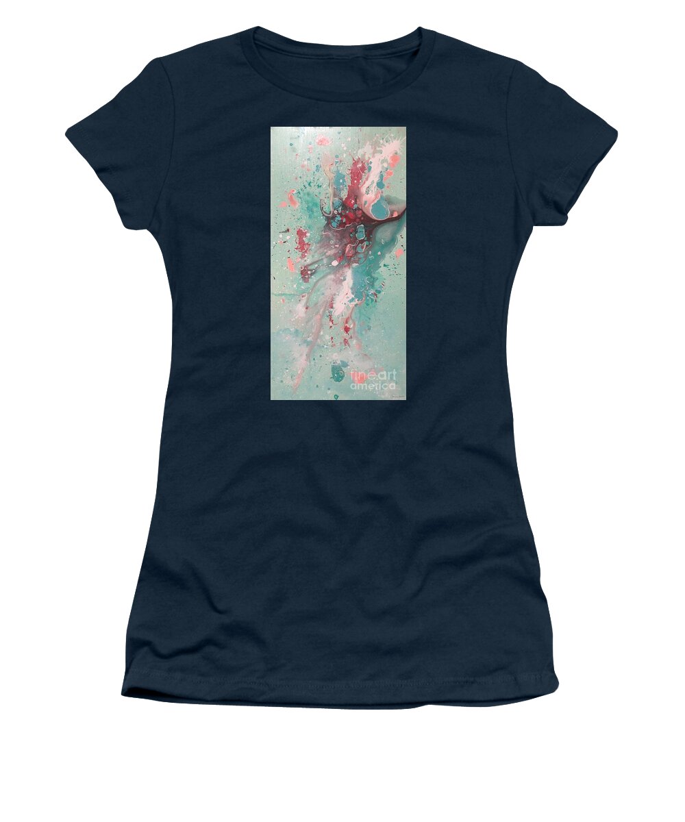 Abstract Painting Women's T-Shirt featuring the painting No Destination In Mind by Jacqui Hawk