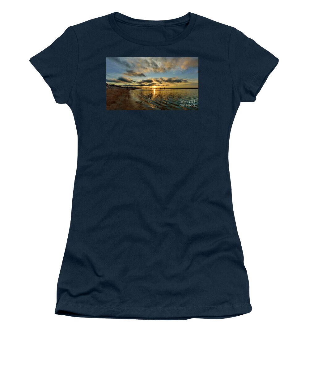 Sunset Women's T-Shirt featuring the photograph October Star by DJA Images