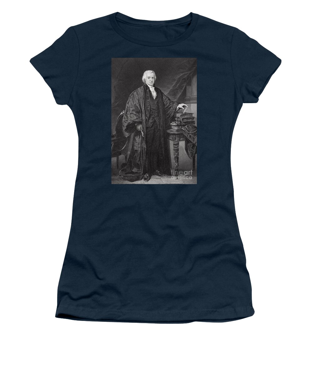Oliver Women's T-Shirt featuring the painting Oliver Ellsworth by Alonzo Chappel