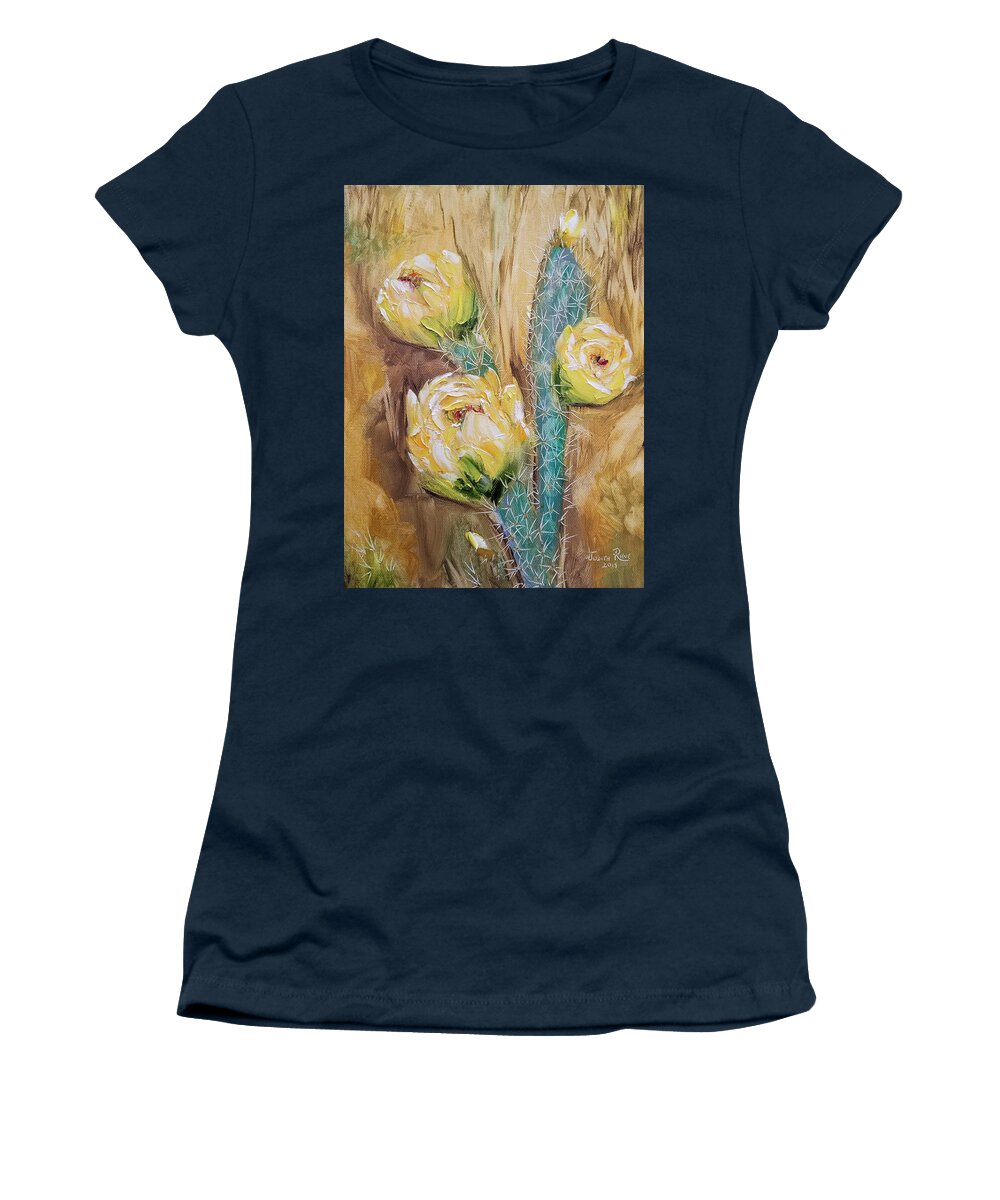 Cactus Women's T-Shirt featuring the painting Only the Beginning by Judith Rhue