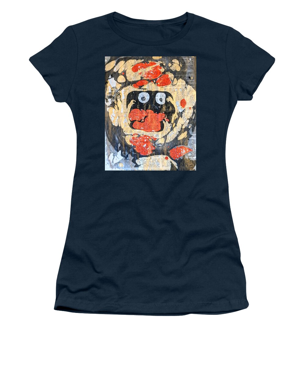 Abstract Women's T-Shirt featuring the painting Oops. by Misty Morehead