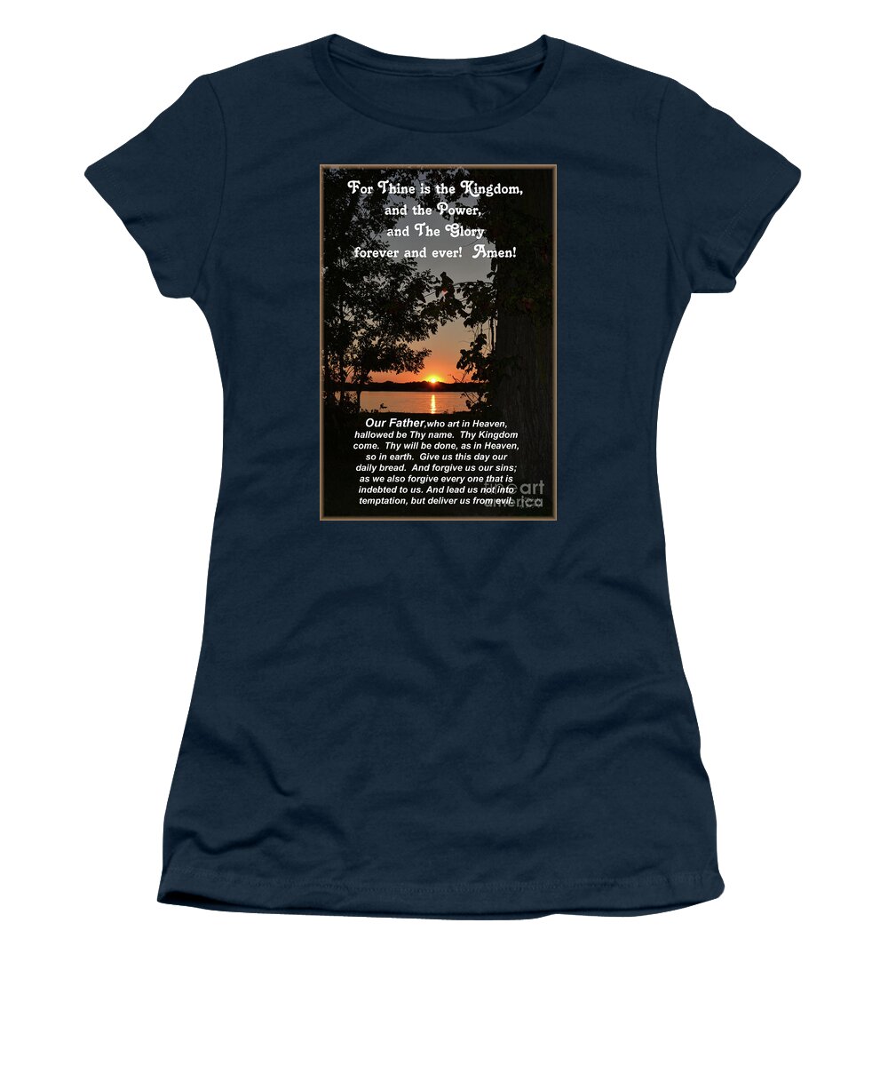 Nikoncedarlk2012 Women's T-Shirt featuring the mixed media Our Father by Lori Tondini